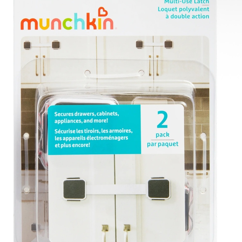 Munchkin Multi-Use Latch 2-Pack - White and Green